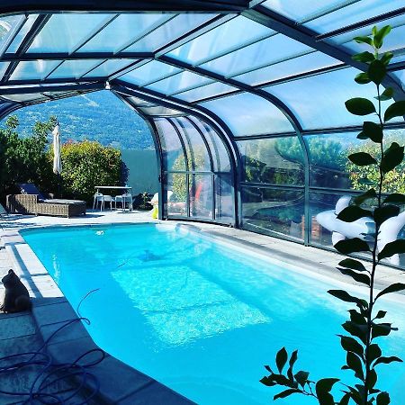 O Rendez Vous maison mitoyenne Piscine chauffée mars-octobre Grimisuat Esterno foto